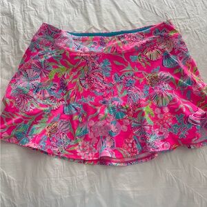 Lilly Pulitzer Luxletic Skort in Pink and Blue size Large